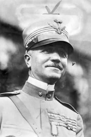 Portrait of Pietro Badoglio, 1933 (b/w photo)
