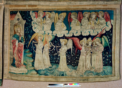 Apocalypse Tapestry, Cartons of the painter Hennequin de Bruges, atelier Nicolas Bataille. no 55, La cuve déborde, 1373-1380 (textile)