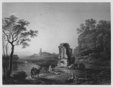 The Ruined Temple, from the picture in the Vernon Gallery (engraving)