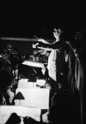 Conductor Wilhelm Furtwaengler at the Vienna Opera ..., 1955 (photo)