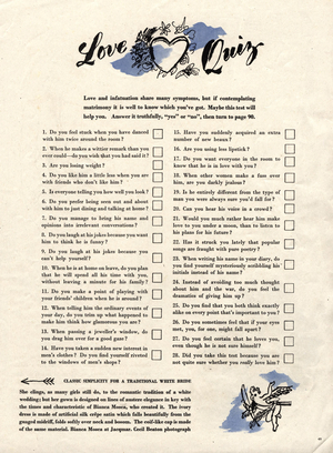 Questionnaires, 1950s (print)