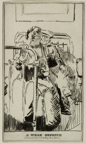 A Weak Defence, c.1911 (etching)