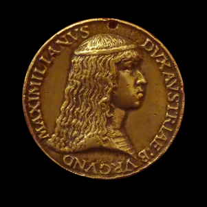 Coin depicting The Emperor Maximilian when Archduke of Austria