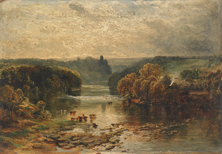 Bothwell Castle, 1854 (oil on board)