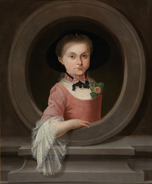 Portrait of a girl (oil on canvas) 