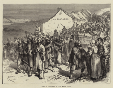 French Prisoners of War from Sedan (engraving)