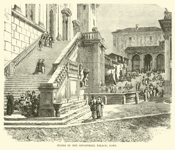 Stairs of the Senatorial Palace, Rome (engraving)