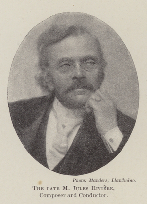 The late M Jules Riviere, Composer and Conductor (b/w photo)
