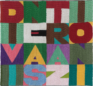 Divine astrazioni, c.1990 (embroidery on fabric)