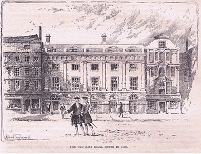 The old East India House AD 1630 (litho)