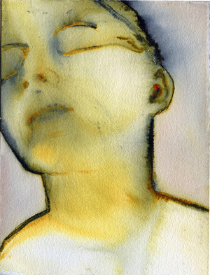 The Dirty Yellow Series no 67, 2020 (w/c on arches)