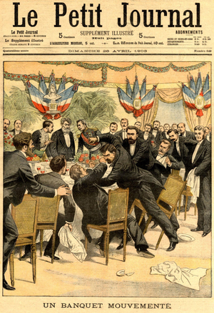 Un banquet mouvemente, 1903 (print)