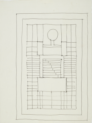 Untitled, assumed date 1987 (marker on tracing paper)