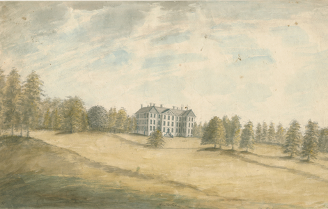 Wrottesley Hall: water colour painting, nd [1762-1802] (painting)