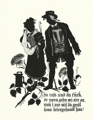 Silhouette by Hugo Strohl (litho)