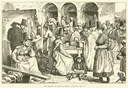 Un marche au pays de Galles (engraving)