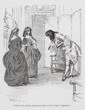 Illustration for The History of Henry Esmond by William Makepeace Thackeray (litho)
