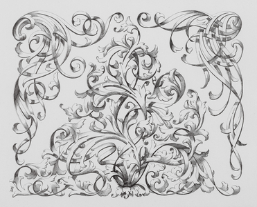 Ornament by Charles Klimsch (engraving)