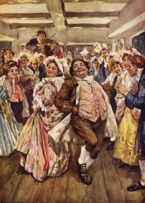 Illustration from 'A Christmas Carol', c.1920 (colour litho)