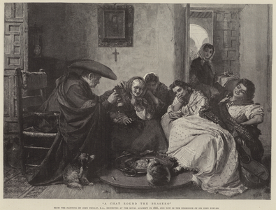 A Chat round the Brasero (engraving)