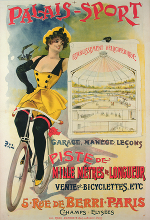 Poster advertising the Palais-Sport in Paris, c.1895 (colour litho)