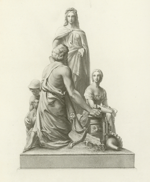 Agriculture, The Albert Memorial, Hyde Park, London (engraving)