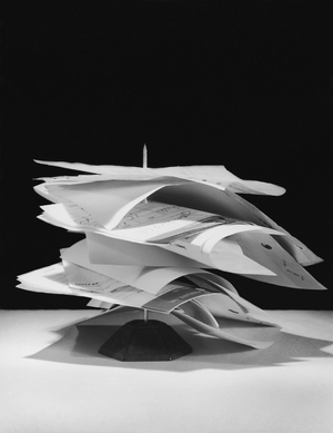 Stacked receipts (b/w photo)