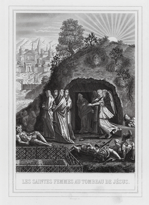 Les Saintes Femmes au Tombeau de Jesus (engraving)