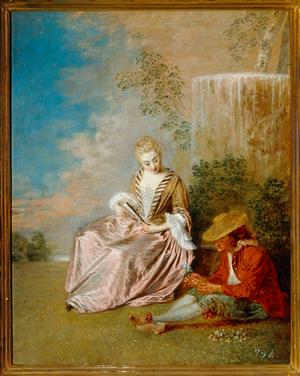 The timid lover, 1718 (oil on canvas)