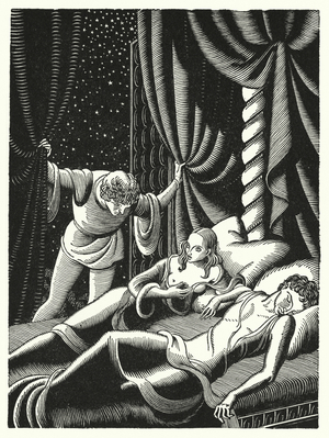 Illustration for The Decameron of Giovanni Boccaccio (engraving)