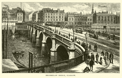 Broomielaw Bridge, Glasgow (engraving)
