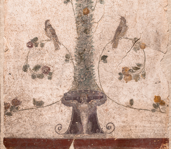 Birds and fruits, 1st century (fresco)
