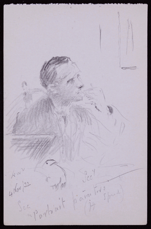 Portrait of Harold Speed, 1932 (pencil on paper)
