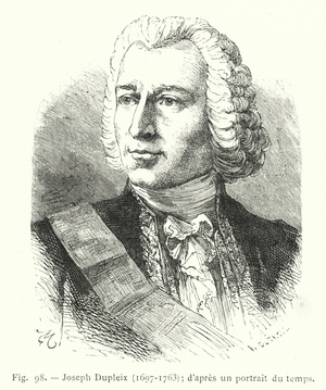 Joseph Dupleix, 1697-1763; d'apres un portrait du temps (engraving)