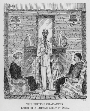 The British character; effect of a lifetime spent in India (litho)