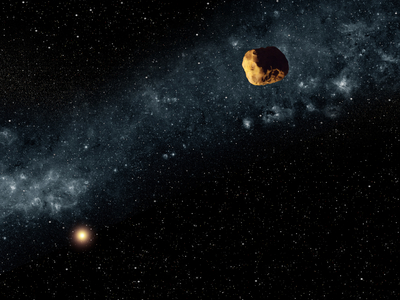 Artist's impression of the asteroid 2015 BZ509