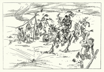 26th August, AD 1346, The Morning of Crecy (litho)