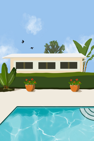 California Backyard, 2022 (digital)