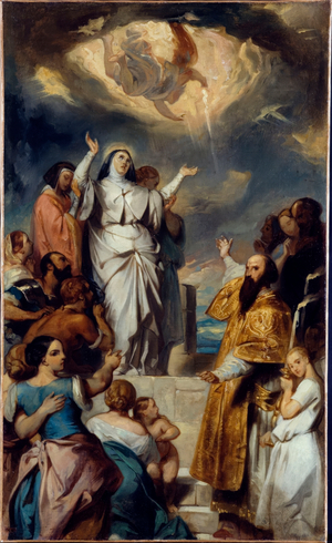 Sketch for the church of Notre-Dame-de-Lorette: Apotheosis of Saint Geneviève, 1835 (oil on canvas)