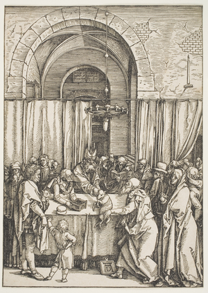 The Rejection of Joachim's Offering, from the series "The Life of the Virgin", c.1504 (woodcut)