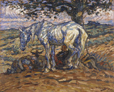 Don Quihote's Horse Rosinante, 1911 (oil on cardboard)