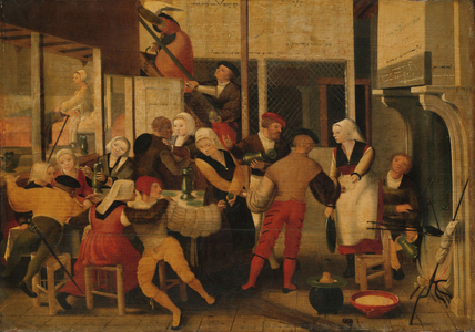 Party in a Brothel, c.1540 (oil on panel)