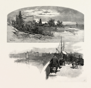 At Kincardine, Canada, Nineteenth Century Engraving