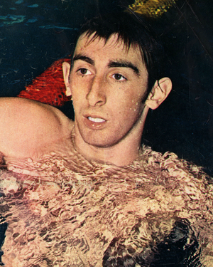 Michel Rousseau- French swimmer specializes in free swimming, 1968 (photo)
