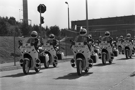 Handover of police motorcycles 23 06 1993 Hohndorf MuZ Motorrad und …, 1993 (photo)
