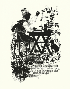Silhouette by Hugo Strohl (litho)