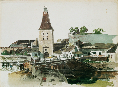 Wiener Tor-city gate in Krems (watercorlour)