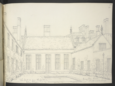 Add MS 36371 The Hall from the Court, Boughton House, Northamptonshire, June 2nd 1832 (pencil on paper)