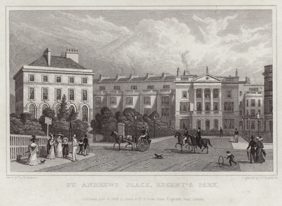 St Andrew's Place in Regent's Park (engraving)