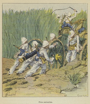 Piece embourbee (colour litho)